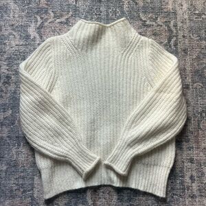 Madewell Cream Turtleneck Sweater